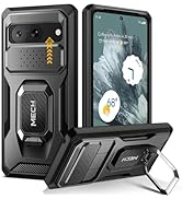 TONGATE for Pixel 8 Pro Case(2023), [Bulit-in Slide Camera Cover & Screen Protector] Military Gra...