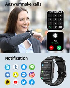 Smart Watches for Women Men HD Touch Screen Fitness watch with SpO2-Monitor Heart Rate Sleep Monitor Pedometer Watch Multi Sports Mode for Android iOS