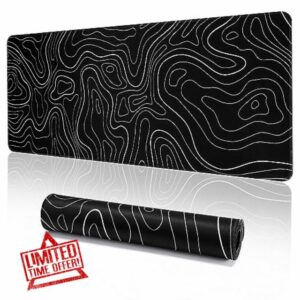 YUWLDD Mouse Pad Gaming Large Desk Pad (31.5 x 11.8 x0.12 inch) Washable Keyboard Pad Laptop Desk Mat