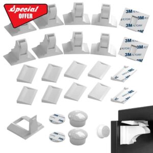 Cupboard Locks for Children (10 Locks + 2 Keys)