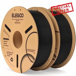 ELEGOO PLA Filament 1.75mm Black 2KG