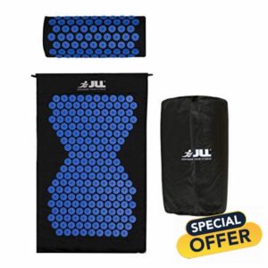 JLL® Acupressure Mat Set - Acupuncture Mat and Acupuncture Pillow for Relaxation and Pain Relief - Massage Mat