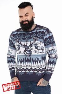 Unisex Men's Christmas Jumper Funny Ugly Dinosaur Llama Rudolph Reindeer Santa Xmas Ladies Sweate