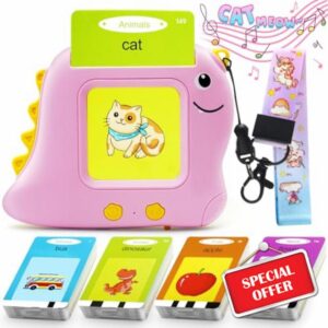 Talking Flash Cards for Toddlers with Lanyard