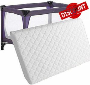 New Baby Travel Cot Bed Mattress Quilted Breathable - For Graco