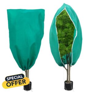 Phoetya 2pcs Fleece Frost Protection Plant Covers