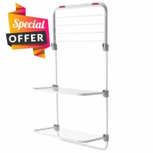 Kleeneze KL081674EU7 Over Door Clothes Airer - Compact Drying Rack