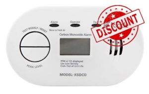 Kidde 5DCO 10 Year Life Battery Powered Digital Display Carbon Monoxide Alarm