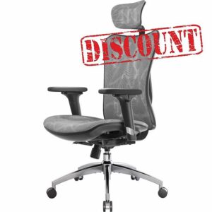 SIHOO Ergonomic Office Chair Mesh Desk Chair with Adjustable Lumbar Support 3D Armrests Breathable High Back Computer Chair (Grey)