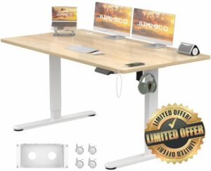 JUMMICO Electric Standing Desk 140x80cm with TypeC&USB Charging