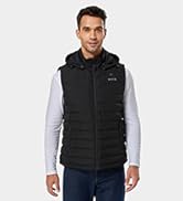 ORORO Women's Heated Vest with 90% Down Insulation and Detachable Hood Heated Gilet for Women wit...