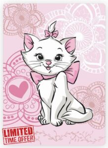 Disney Aristocats Cat Marie Cuddly Blanket 100 x 140 cm