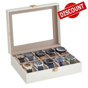 SONGMICS Watch Box with 10 Slots