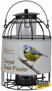 Green Jem Dome Caged Seed Wild Bird Feeder