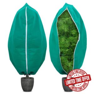 Phoetya 2pcs Fleece Frost Protection Plant Covers