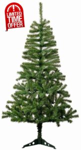 SHATCHI 2Ft-6Ft Green Artificial Christmas Traditional Realistic Natural Branches Canadian Pine Tips Xmas Tree