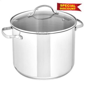 Amazon Basics Stainless Steel Stock Pot with Lid