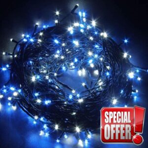 Safe Voltage 100/200/300/400/500 Bright LEDs 10M/20M/30M/40M/50M String Fairy Lights for Christmas Tree Party Wedding Events (8 Operation Modes) (300 LED 30M