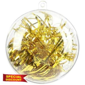 20Pcs 8cm Clear Baubles