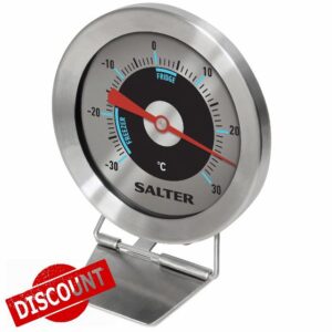Salter 517 SSCR Fridge Thermometer – Stainless Steel Large Dial Temperature Gauge