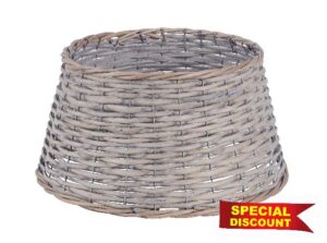 Floralcraft Woven Willow Christmas Tree Skirt - 57cm Base X 28cm Height