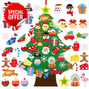 DIY Felt Christmas Tree Decorations for Kids/Toddlers