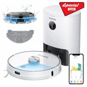 HONITURE Robot Vacuum Cleaner with Mop Self Emptying