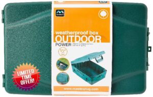 Masterplug Weatherproof Electric Box for Outdoors