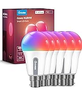 Govee RGBWW Smart Bulbs, Colour Changing Light Bulbs with Music Sync, 54 Dynamic Scenes, 16 Milli...