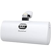 Mcbazel PhotoFast Portable Charger 5000mAh Ultra-Compact Lightning Power Bank with Adjustable Fil...