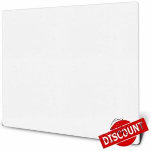 SkyPAD Glass 3.0 XL Gaming Mouse Pad with Cloud Logo | Professional Large Mouse Mat | 400x500mm | White | Special Glass Surface with Improved Precision and Speed