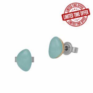 Skagen Women's Sofie Sea Glass Mint Green Organic-Shaped Stud Earrings