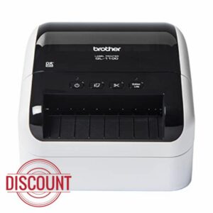 Brother QL-1100C Label Printer | Shipping Labeller | PC Connected | Desktop | Wide Format 4 Inch Labels