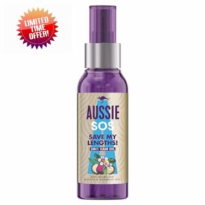 Aussie SOS Save My Lengths! 3 in 1 Hair Oil | With Australian Macadamia Nut And Avocado Oils | Detangle