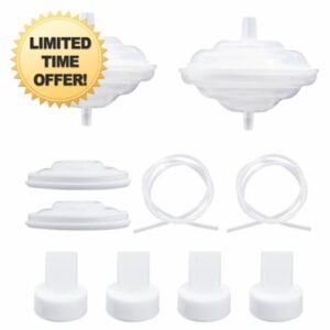10pcs Replacement Breast Pump Parts for Spectra & Motif