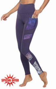 JOYSPELS Women's High Waisted Gym Leggings - Full Color Printed Leggings