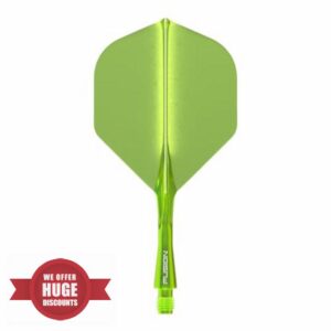 WINMAU Fusion Intergrated Dart Flight and Shaft System - 1 set per pack (3 flights and shafts in total)