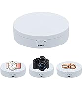 Mcbazel 360 Degree Rotating Display Stand for Photography 360° Electric Rotating Turntable Motori...