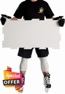 ACE HOCKEY Synthetic Ice Tiles - Simulates Real Ice - Dryland Hockey Training Platform for Shooting