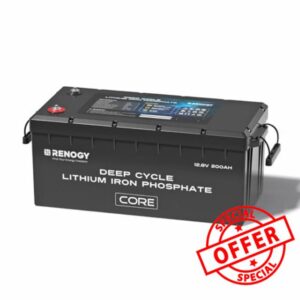 Renogy 12V 200Ah LiFePO4 Battery with 5000+ Deep Cycles