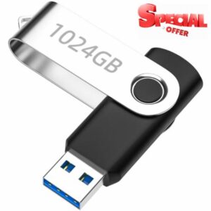 Leejejiha USB Stick High Speed USB Flash Drive Waterproof Memory Stick External Thumb Drive with Metal Clip Design Pen Drive for Tablet/PC/Laptop