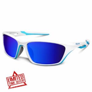 SCVCN Polarized Sunglasses Sports Glasses UV400 Protection for Men Women Running Fishing Driving Cycling MTB Baseball