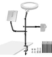 NEEWER Pro 100% Stainless Steel Heavy Duty C Stand with Boom Arm, Max Height 10.5ft/320cm Photogr...