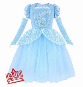 Berich Cinderella Costume Kids Cinderella Dresses for Girls Cinderella Princess Fancy Dress up