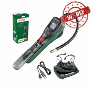 Bosch Home and Garden Electric Bike Pump / Air Pump / Mini Compressor EasyPump (3.0 Ah battery