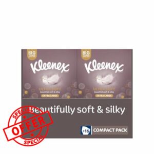 Kleenex Ultra Soft Extra large Tissue in 16 Compact Boxes - Our Softest Tissue - Supremely Soft And Silky Tissues Designed With Luxury In Mind