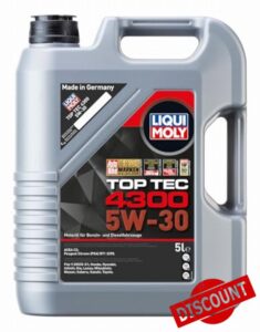 LIQUI MOLY Top Tec 4300 5W-30 | 5 L | Synthesis technology motor oil | SKU: 2324