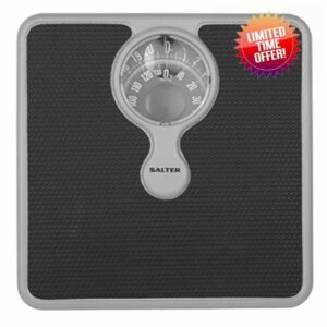 Salter 484 SBFEU16 Mechanical Bathroom Scale – Premium Body Weight Scale with Large Magnifying Lens