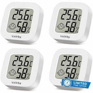 4Pack Room Thermometer Vaikby