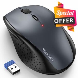 TECKNET 2.4G Classic Wireless Mouse for Laptop